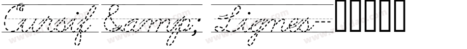 Cursif & Lignes字体转换